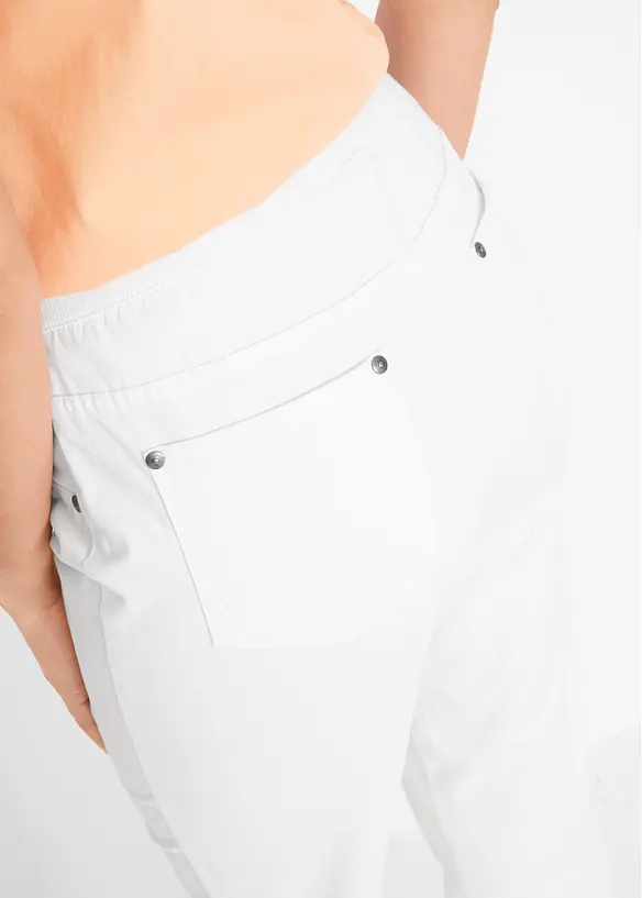 Pantalon à enfiler avec taille confortable, Straight, bonprix