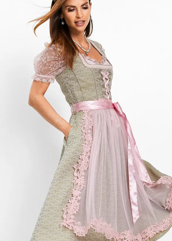 Dirndl avec perles (ens. 2 pces), bonprix