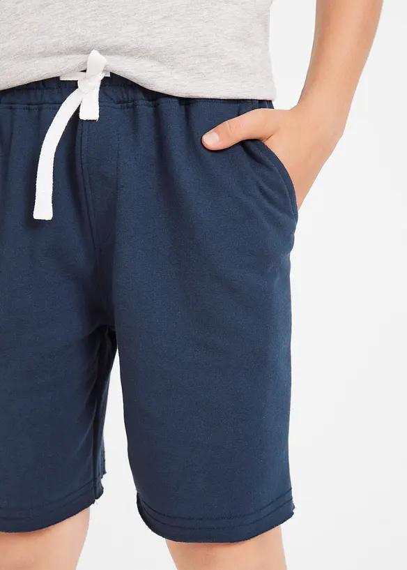 Lot de 2 bermudas en molleton doux, bonprix