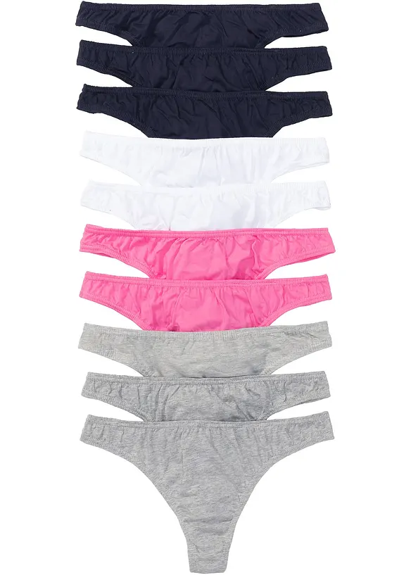 Lot de 10 strings, bonprix