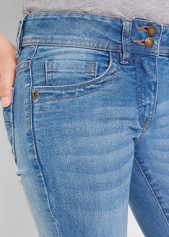 Jean bootcut extensible taille mi-haute, bonprix