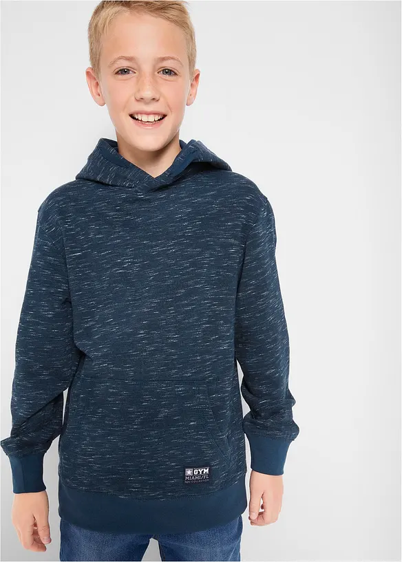 Sweat à capuche en coton mélangé, bonprix