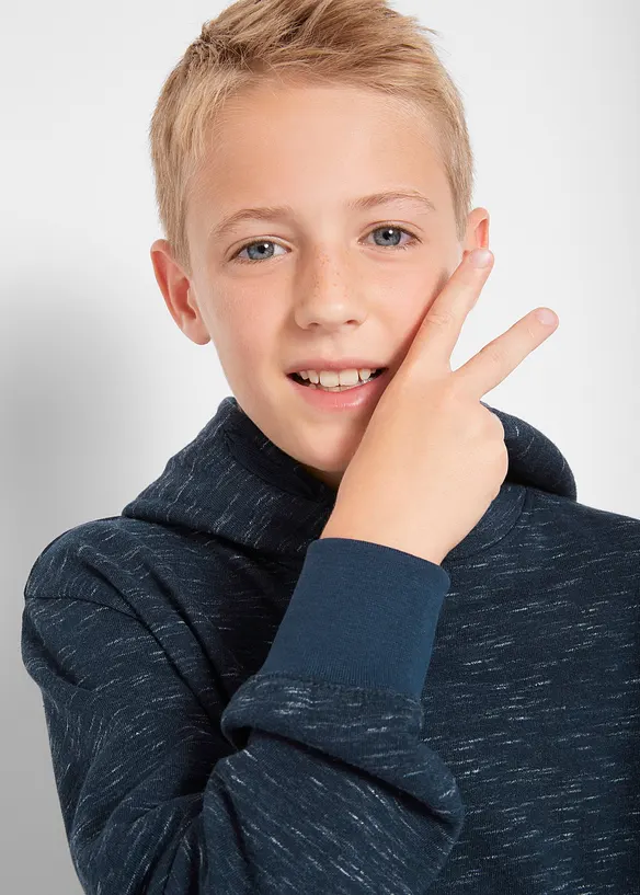 Sweat à capuche en coton mélangé, bonprix