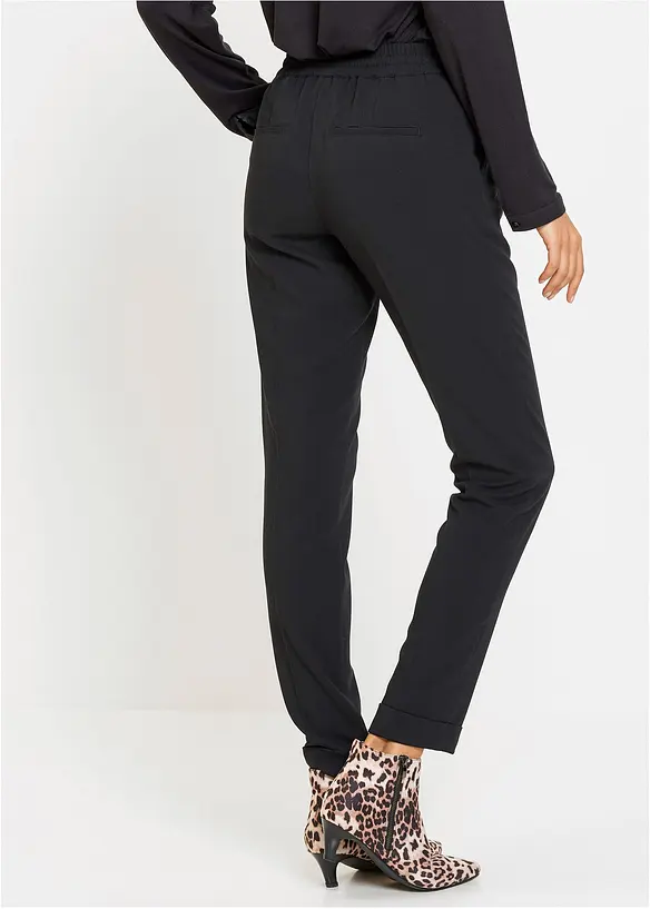 Pantalon avec taille entièrement élastiquée, bonprix