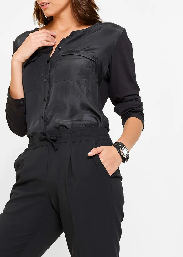 Pantalon avec taille entièrement élastiquée, bonprix