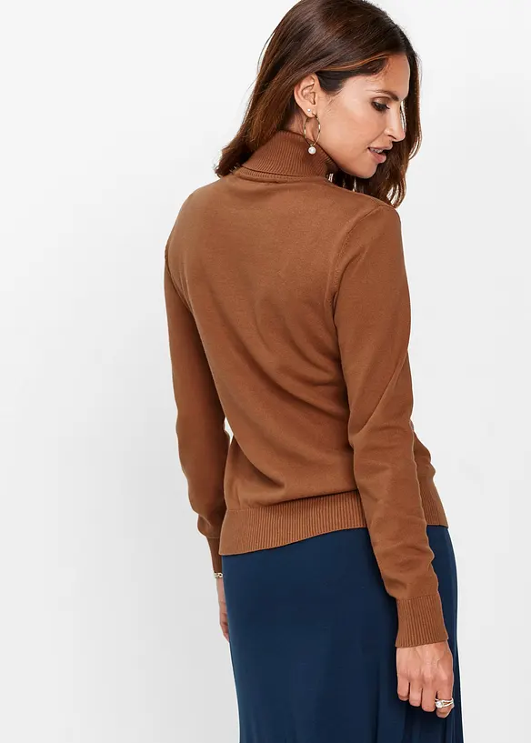 Pull col roul&eacute;, bonprix