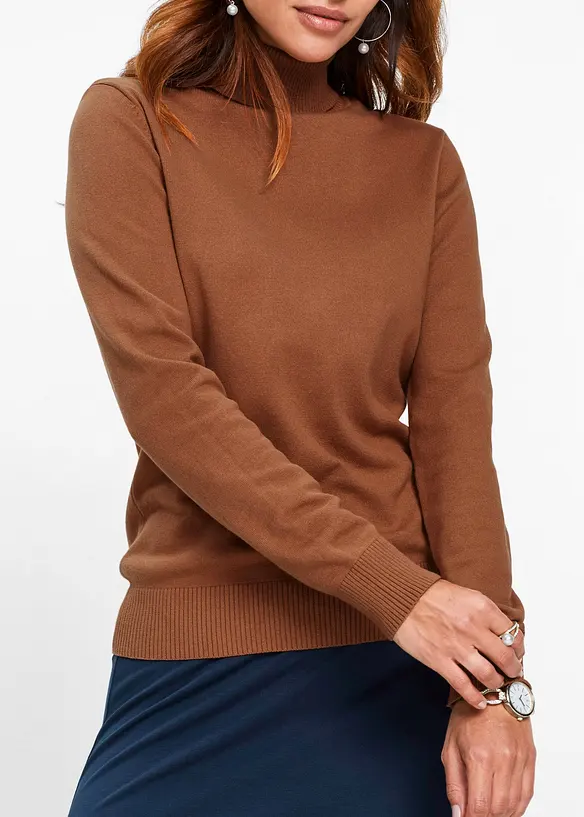 Pull col roul&eacute;, bonprix