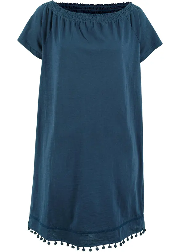 Robe à col Bardot en jersey 100% coton, bonprix