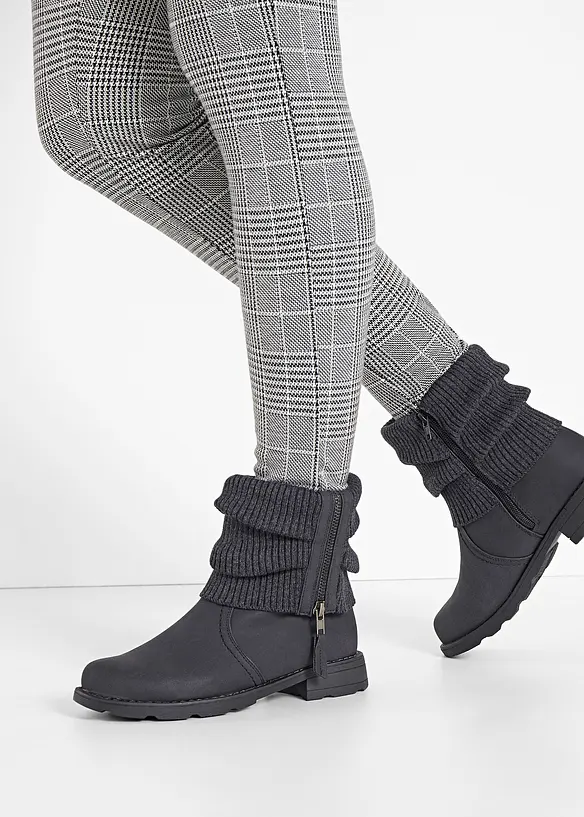 Bottines à empiècement en maille, bonprix
