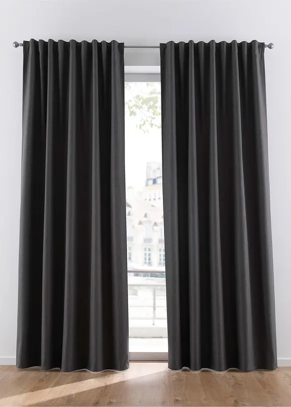 Rideau isolant avec envers en polaire douce, aussi en XXL (1 pce), bonprix