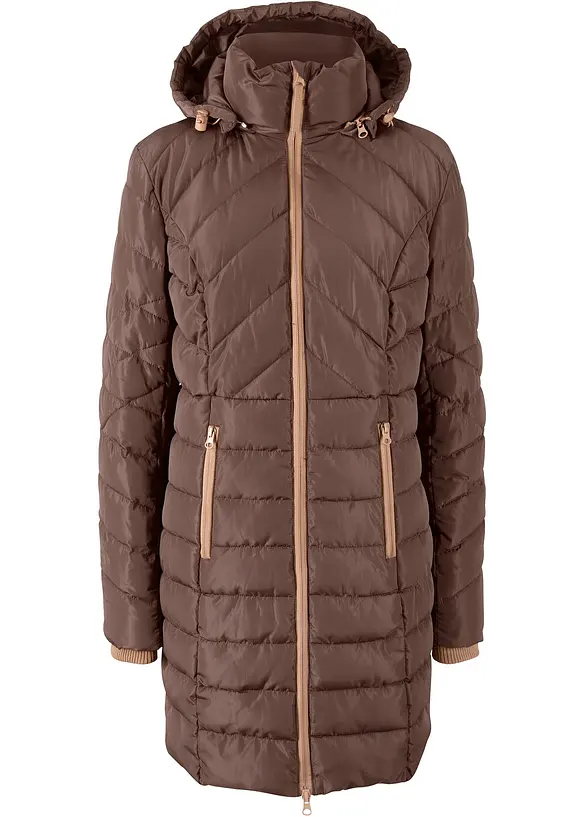 Doudoune longue et matelassée, bonprix