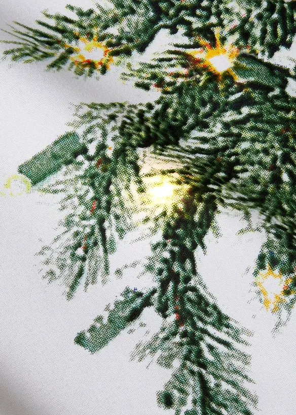 Rideau LED à imprimé sapin de Noël (1 pce), bonprix