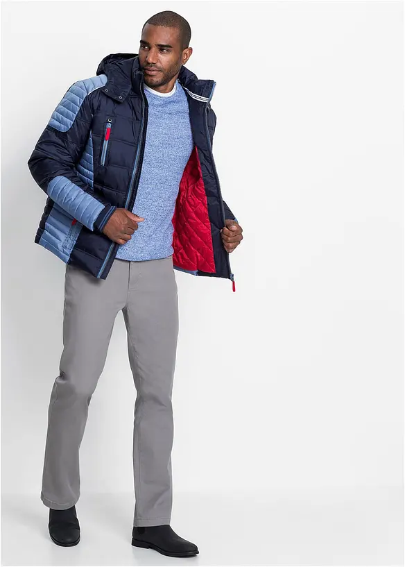 Veste matelassée et rembourrée à capuche amovible, bonprix