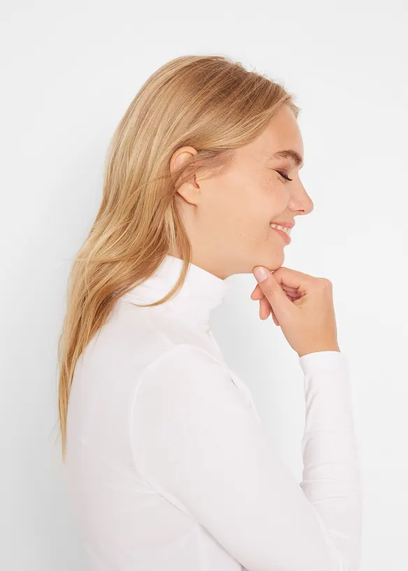 T-shirt manches longues coton, bonprix