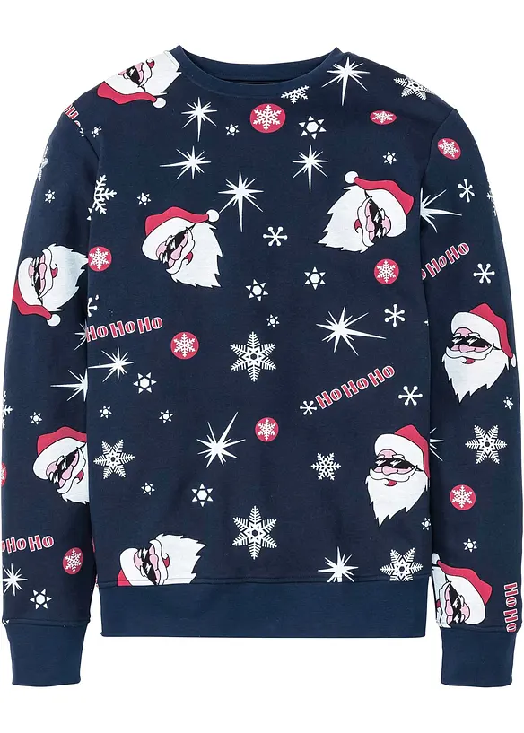 Sweat-shirt de Noël avec intérieur gratté doux, bonprix