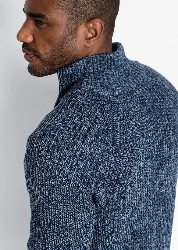 Gilet en grosse maille côtelée avec coton, bonprix