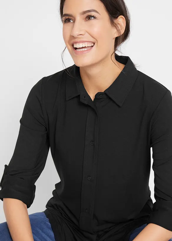 Chemisier long en jersey, bonprix