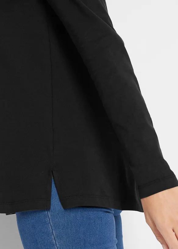 T-shirt manches longues 100% coton, bonprix