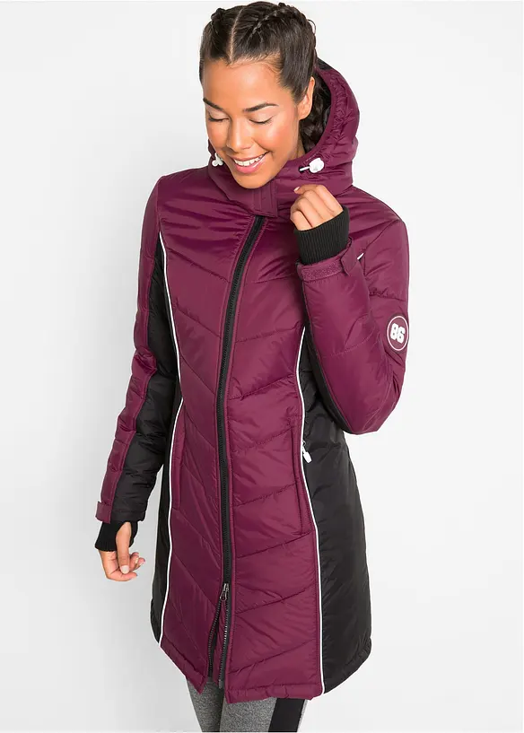 Manteau de ski matelassé technique, imperméable, bonprix