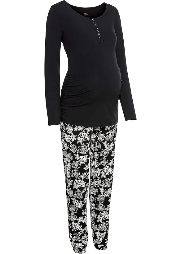 Pyjama d’allaitement en coton extensible, bonprix