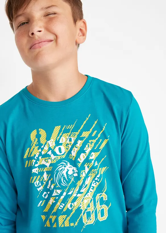 Lot de 2 T-shirts manches longues, bonprix