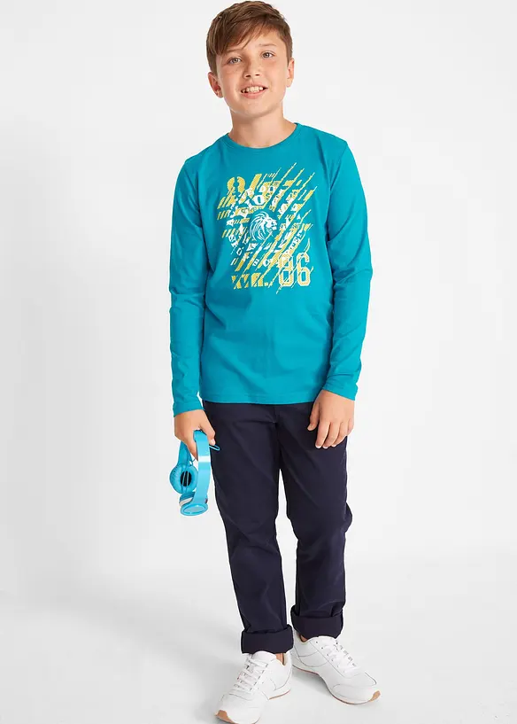 Lot de 2 T-shirts manches longues, bonprix