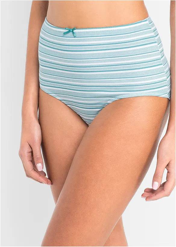 Lot de 6 slips taille haute, bonprix