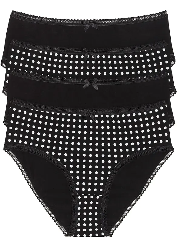 Lot de 4 slips Maxi, bonprix