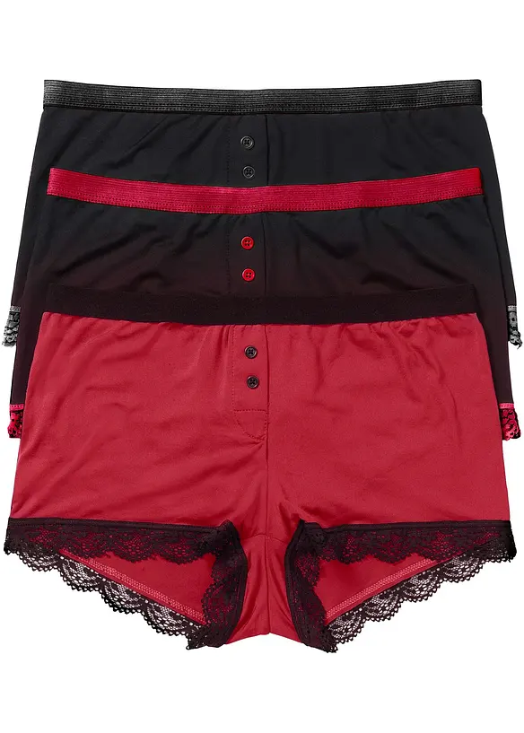 Lot de 3 boxers femme microfibre, bonprix