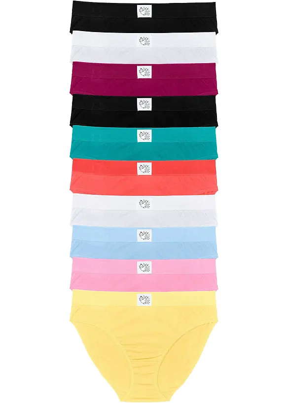 Lot de 10 slips, bonprix