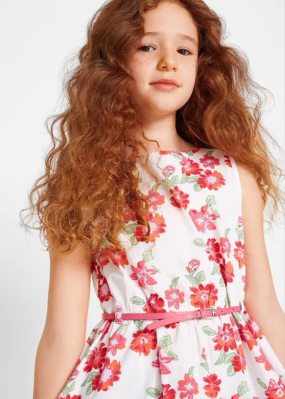 Robe + ceinture + boléro fille (ens. 3 pces), bonprix