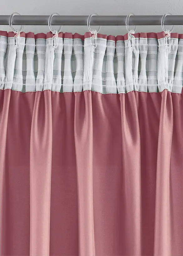 Lot de 2 rideaux en microfibre, bonprix