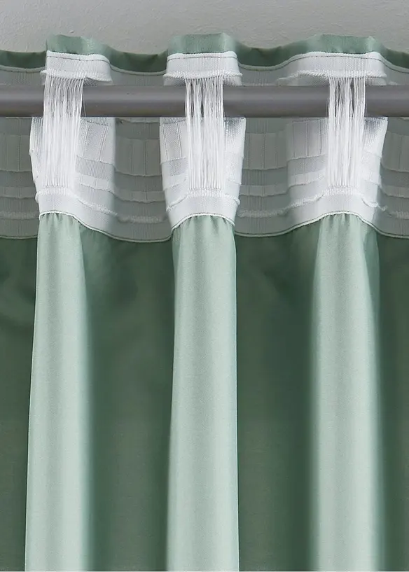 Lot de 2 rideaux en microfibre, bonprix