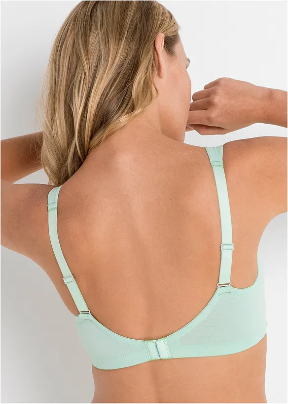 Lot de 3 soutiens-gorge coton sans armatures, bonprix