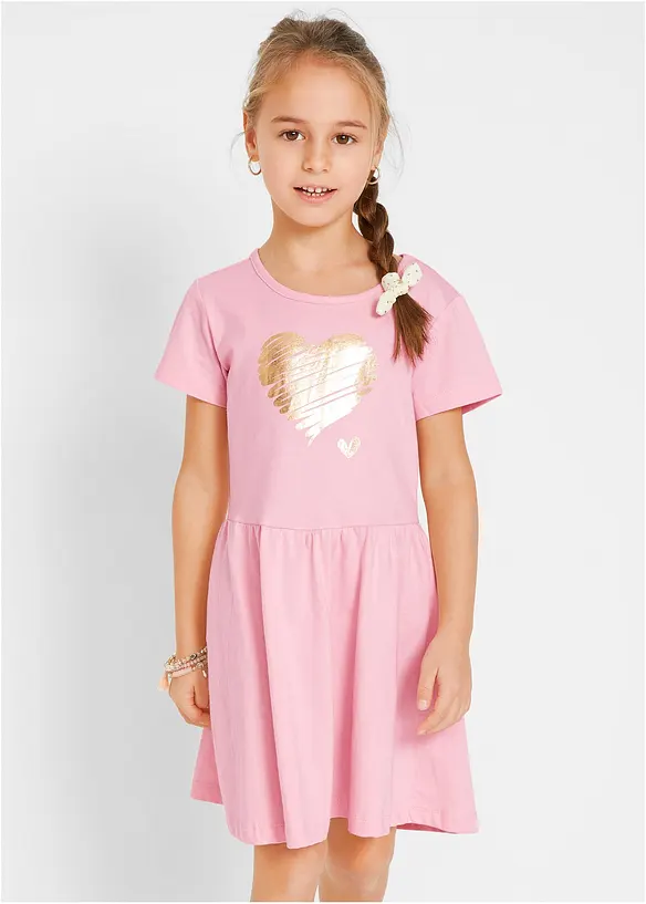 Lot de 2 robes en jersey 100% coton, bonprix