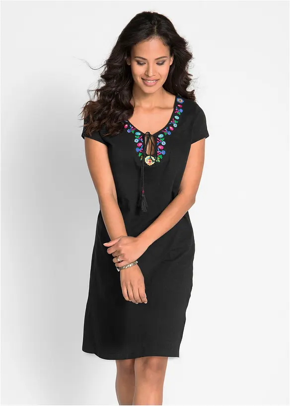 Robe en jersey coton flammé, bonprix