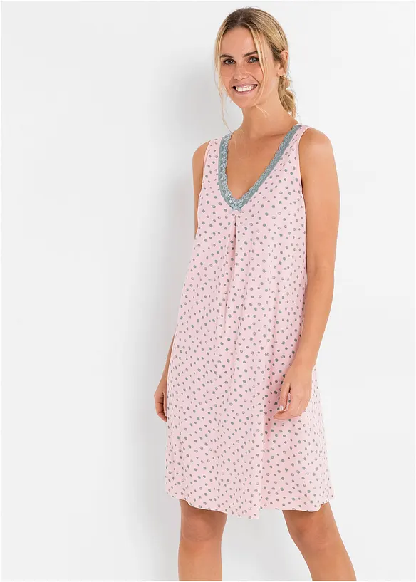 Nuisette courte et douce en viscose mélangée, bonprix