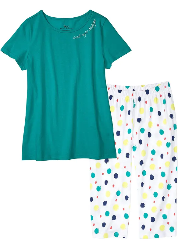 Pyjama corsaire 100% coton, bonprix