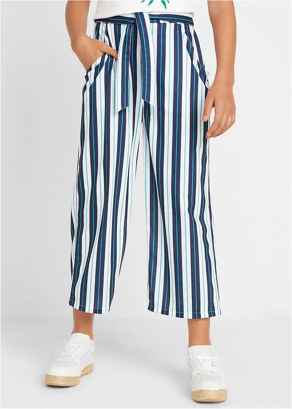 Pantalon palazzo à taille élastiquée, bonprix