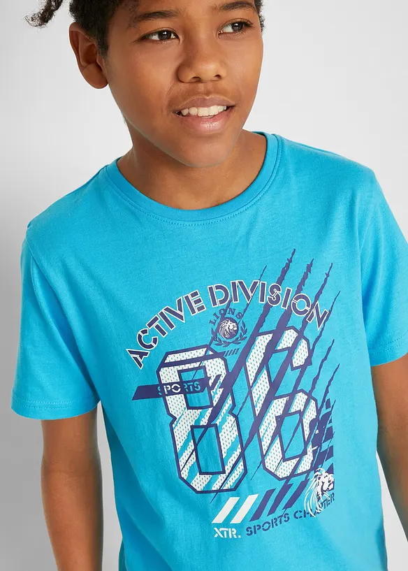 Lot de 2 T-shirts 100% coton, bonprix