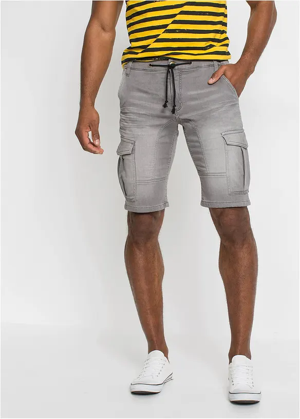 Bermuda en sweat effet jean, regular, bonprix