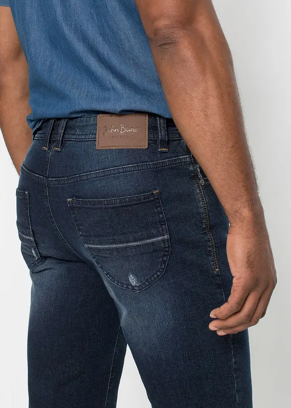 Bermuda en jean extensible, Slim, bonprix