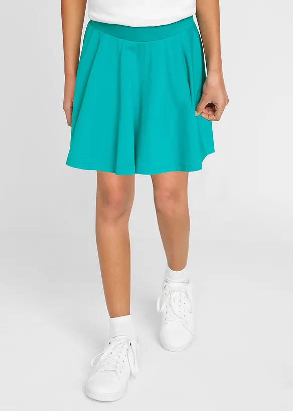 Lot de 2 jupes jersey avec coton, bonprix