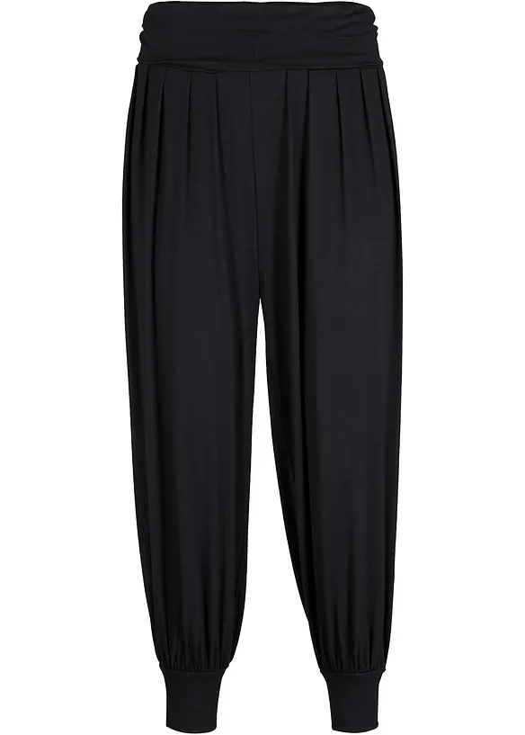 Pantalon sarouel en viscose douce et extensible, bonprix