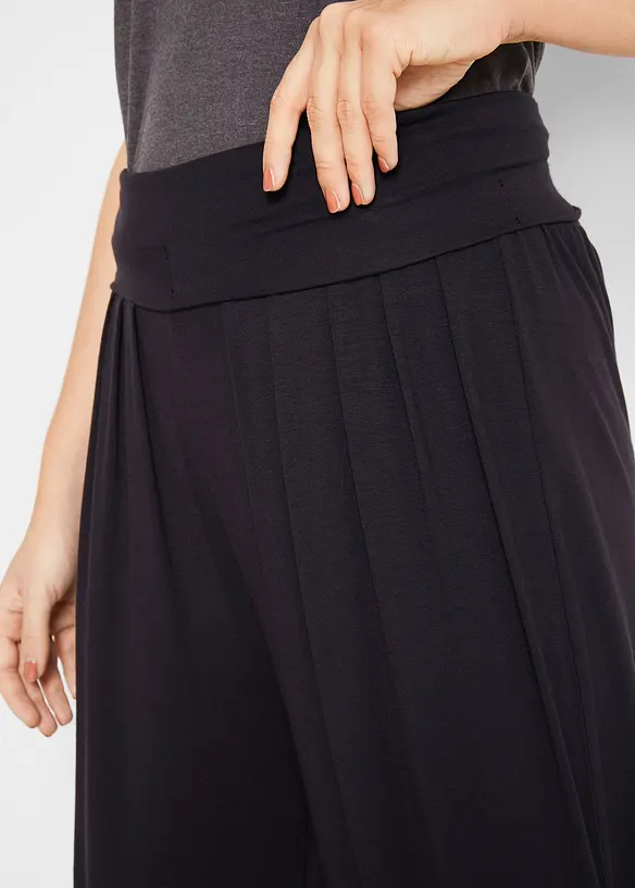 Pantalon sarouel en viscose douce et extensible, bonprix