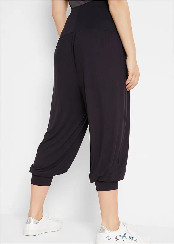 Pantalon sarouel en viscose douce et extensible, bonprix