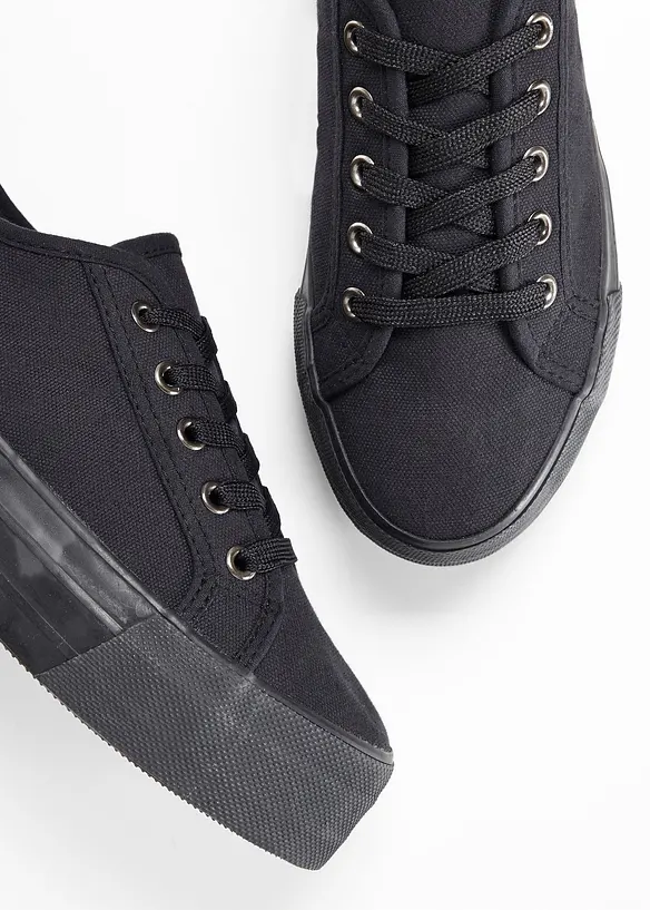 Tennis en toile &agrave; plateforme, bonprix