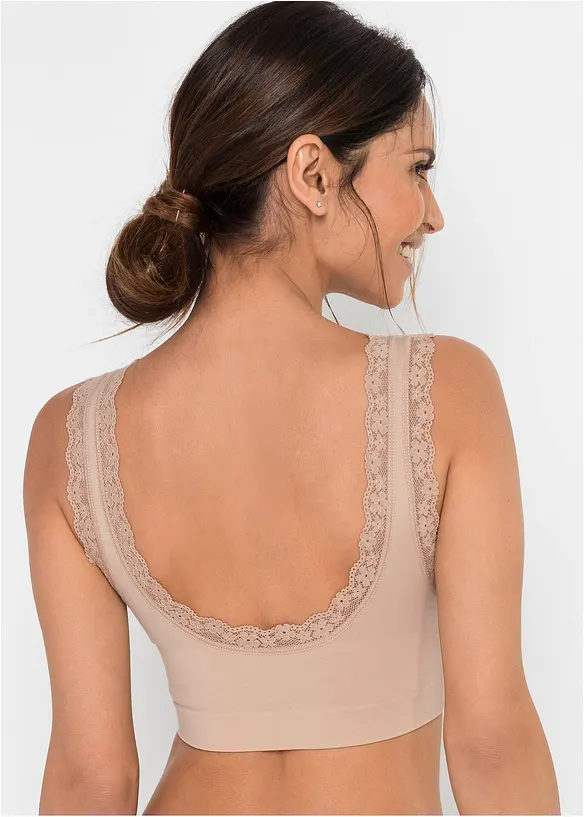 Lot de 2 brassières sans coutures Feel Comfort, bonprix