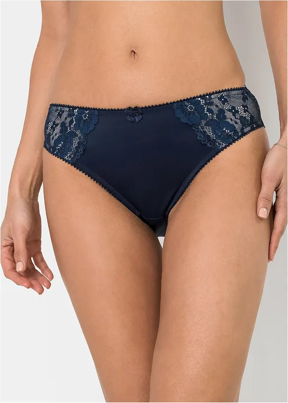 Lot de 2 slips avec dentelle, bonprix