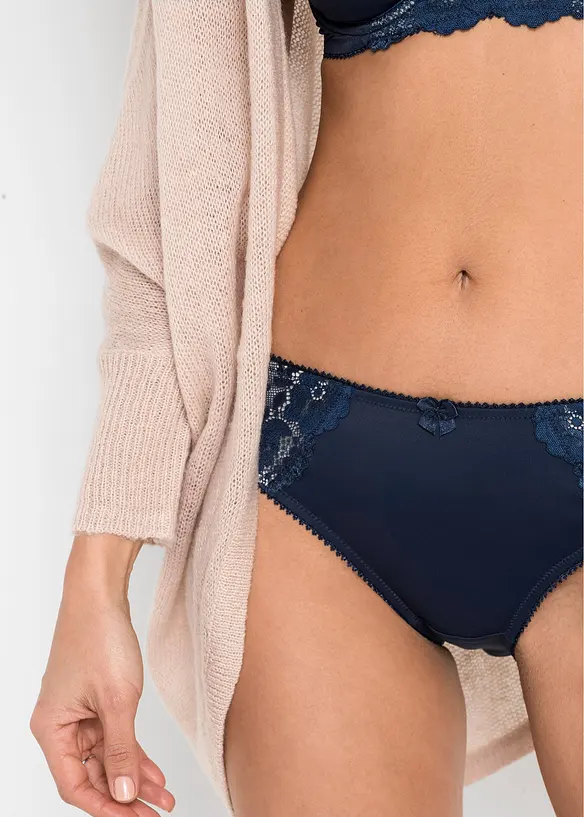 Lot de 2 slips avec dentelle, bonprix